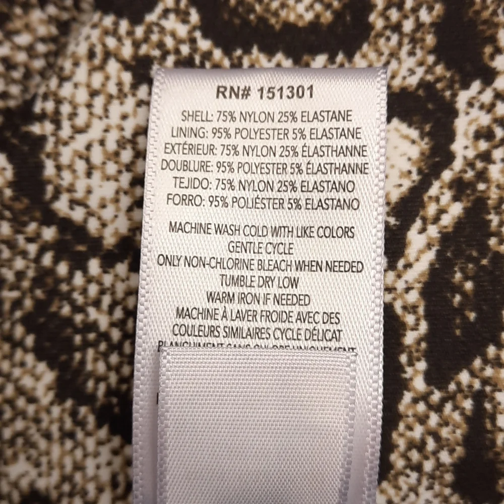 NWT, Good American Snake Print Rouched Skirt